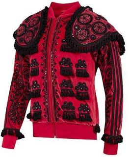 New Sz M Adidas Jeremy Scott Torero Superstar Jacket Track 021144 Red