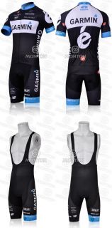 Hot 2011 Garmin Cycling Jersey Bib Shorts s XXXL