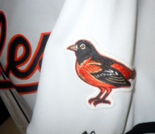 Baltimore Orioles Authentic Majestic Home Jersey w Cal Ripken Jr Patch