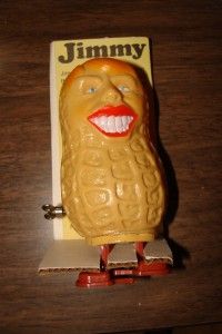 Jimmy Carter The Walking Peanut Toy Vintage New in Box Box Damaged
