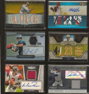Game Used Lot Auto Patch Jersey 1 1 Pujols Brady Tebow Ruth Rodgers