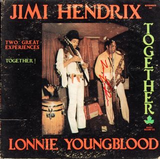  Youngblood Jimi Hendrix Autographed Signed LP Record Album