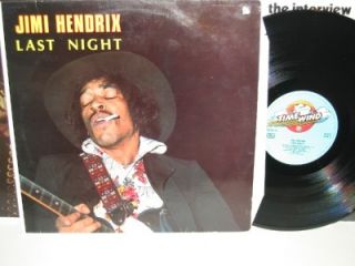Jimi Hendrix Last Night 12 LP Timewind 20 647 Vinyl Record Album