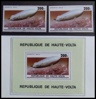 Upper Volta 1976 Olympics Sport Zeppelin MNH Sheet $ Jeux Olympiques