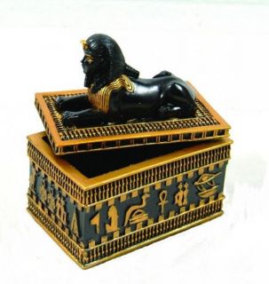 New Ancient Egyptian Sphinx Jewelry Trinket Box