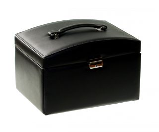  Black Fashion PU Leather Jewelry Box Jewelry Case Display Box