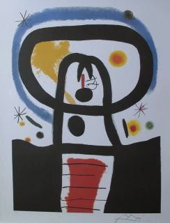 Joan Miro Equinox Signed Edition Large Lithograph