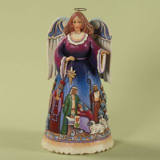 Jim Shore HWC Enesco Christmas Nativity Scene Angel Figurine 4027718