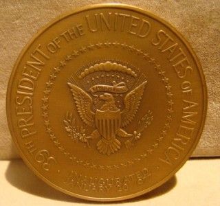 Franklin Mint 1977 Jimmy Carter Bronze Inaugural Presidential Medal