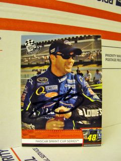 Jimmie Johnson Autographed 2009 Press Pass Driver Card 3