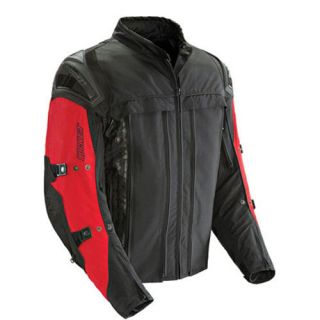 Joe Rocket Rasp 2 0 Red Black Textile Motorcycle Jacket Size 2X Large