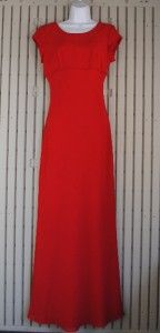 Jody California Evening Prom Party Red Full Length Dress