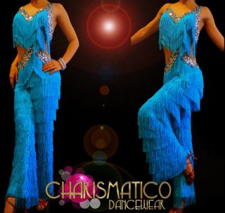 Charismatico Joanna Krupa Dance with The Stars Style Blue Fringe