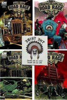Stephen King Joe Hill Road Rage 1 4 Throttle 4 Piece Multi Print Set