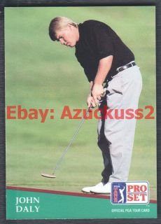 John Daly 93 PGA Tour Golf 1991 Pro Set Trade Card