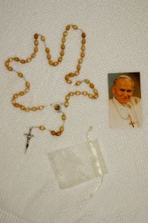 2nd Class Relic Rosary of Blessed Pope John Paul II JP Worlds Best