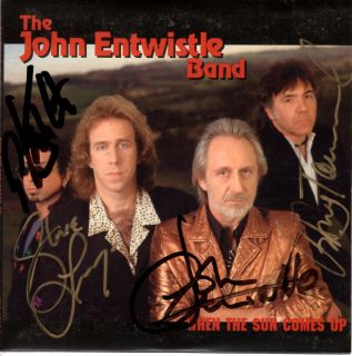 The Who John Entwistle RARE Autographed Van Pires Promo CD Collectors