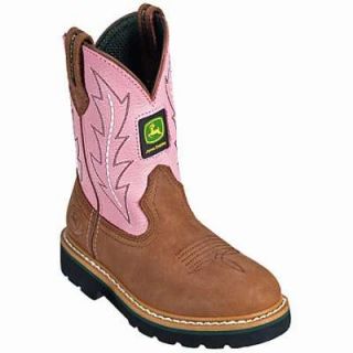  John Deere Boots Johnny Poppers Pink Crazy Horse Wellington Boots 10 M