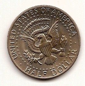1977 D John F Kennedy Half Dollar US Coin JFK 50 Cents