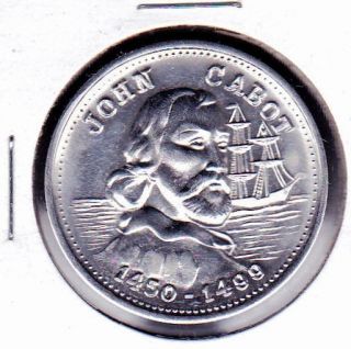 John Cabot Explorer Canadian Token Medal