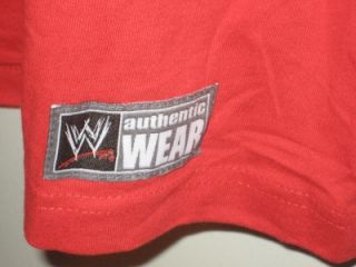 New WWE WWF Wrestling John Cena Never Give Up Red Cenation Mens Shirt