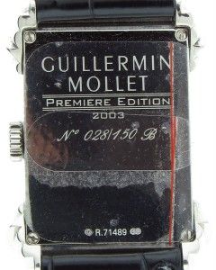 Guillermin Mollet 18K White Gold Premiere Edition 2003 Watch No. 028