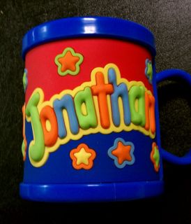 NEW John Hinde Plastic Trainers Drink Cup Mug Kids Personalized Name Jonathan  