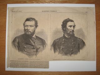 Major General John M Palmer Brig Gen WS Smith 1864  