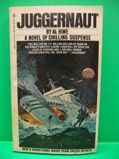 Juggernaut Al Hine 1974 Bantam Q8850 PB Book Movie Richard Harris Omar Sharif  