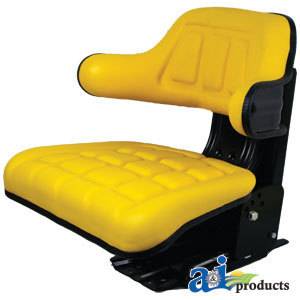 John Deere Tractor Wrap Around Seat w Armrests Yellow A TY24763  