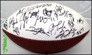 2012 San Francisco 49ers Team Signed Wilson NFL Football Jim Harbaugh Willis COA  