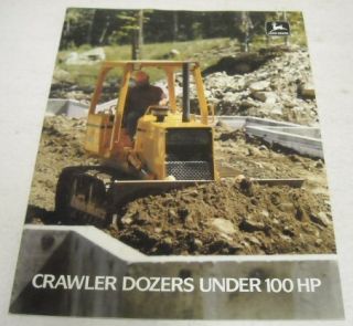 John Deere 1988 Model 400G 650G Crawler Dozers Brochure  