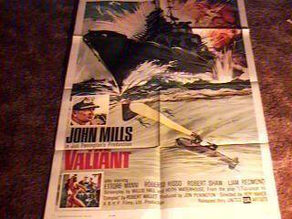 The Valiant Orig Movie Poster 1962 John Mills  