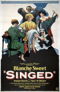 Singed William Fox Blanche Sweet Movie Poster  