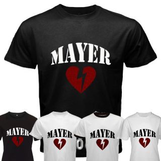 John Mayer Heartbreak Custom Black White Ringer T Shirt  