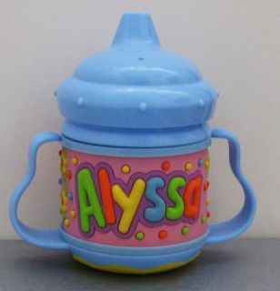 ALYSSA John Hinde my name SIPPY CUP non spill valve infant toddler baby UNUSED  