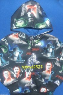 WWE John Cena Raw Smackdown Size 10 12 L Sweatshirt Jacket Hoodie New childs Rey  