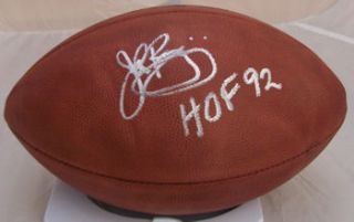 John Riggins Washington Redskins Signed Football w HOF  