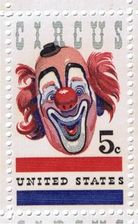CLOWN Stamps Celebrate Circus Mogul John Ringling 1966 VFMNH Sheet 50 Scott 1309  