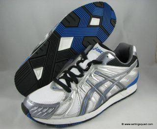 New Asics Gel Shinzo Mens Running Shoes White Charcoal  