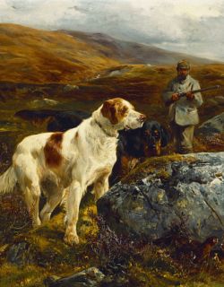 John Sargent Noble "on The Moors" New Print on Canvas  