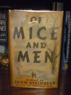 John Steinbeck Of Mice and Men 1st Edition Review Copy Rare 1937 DJ  