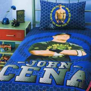 WWE John Cena Chain Gang Single Twin Bed Quilt DOONA Duvet Cover Set  