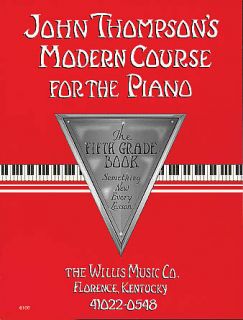 John Thompson's Modern Course Piano Fifth Grade Book  