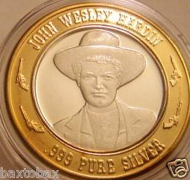Gunfighters Series 999 Pure Silver John Wesley Hardin  