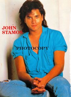 John Stamos Pic 8 x 11 80's Pinup Original from Teen Magazine Mini Poster  