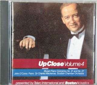 Up Close Vol 4 John O'Connor Mozart Ctos Telarc Boston Acoustics Promo CD  