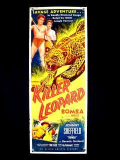 Killer Leopard Bomba Amazing Image 1954 Insert VF  