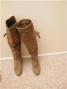 JOIE COACHELLA bUCKLE OVER THE KNEE BOOT MUD SIZE 10  