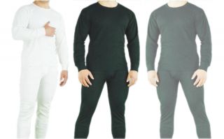 Men' 2 Piece Top and Bottom Thermal Set Underwear Long Johns  